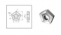 Пластина пятигранная PNUM 10114-110408 ВК8 (В35) со стружколомом